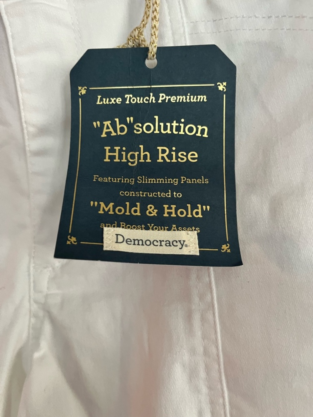 Democracy “Ab” solutions High Rise White ankle length jeans - Picture 3 of 9